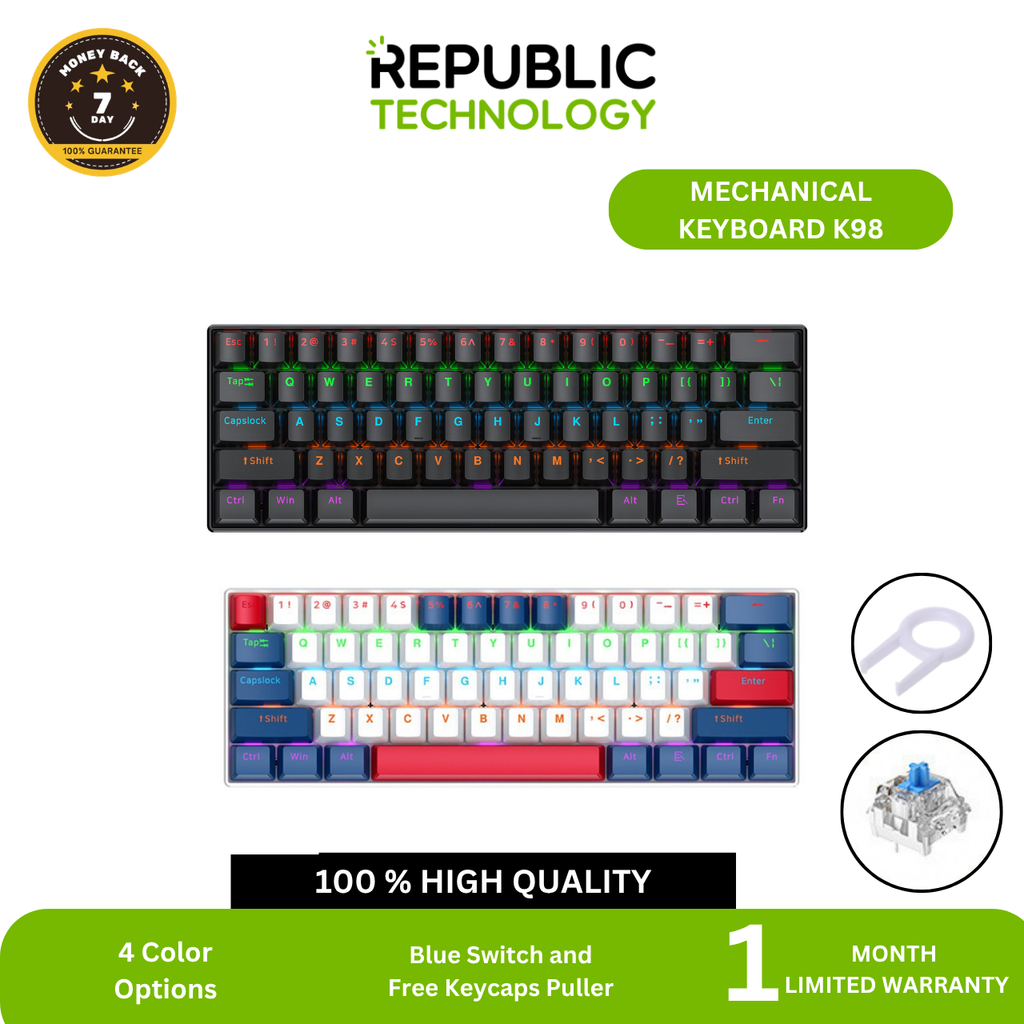 Republic Technology T-Wolf Keyboard Gaming Mechanical T60