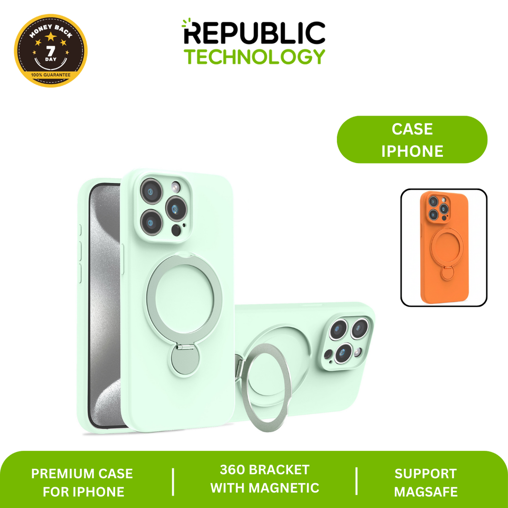 Republic Technology Casing Magsafe with stand 360  for IPhone 13 - Iphone 17