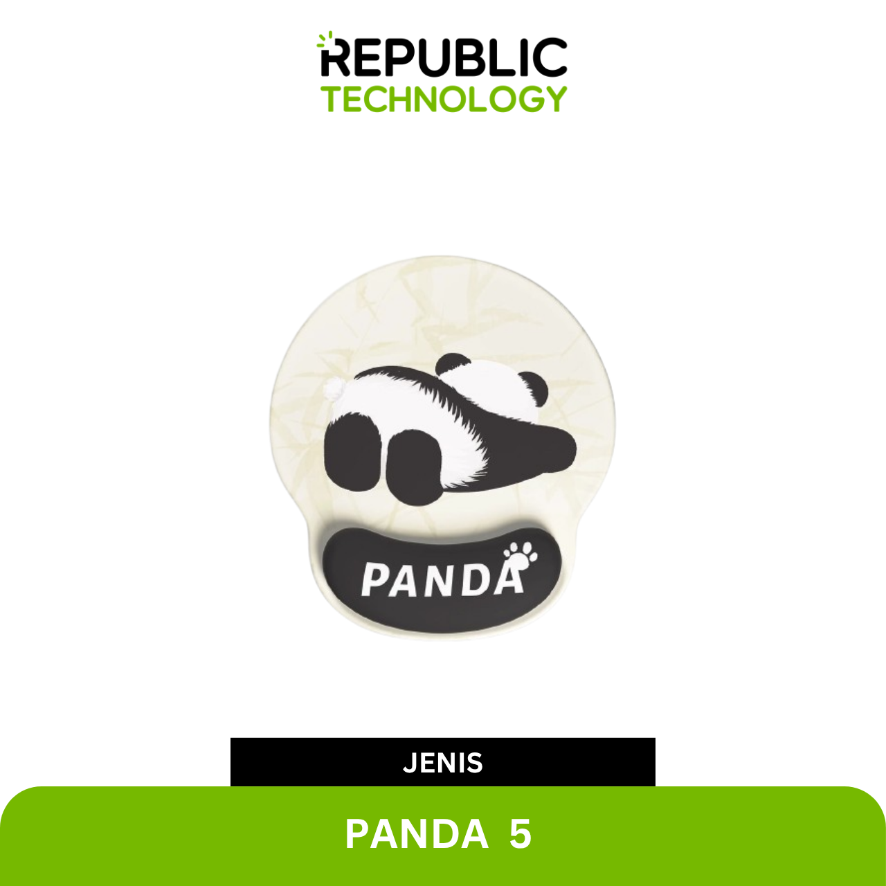Republic Technology Mouse Pad Ergonomic with Wrist Rest Support & Anti Slip Office