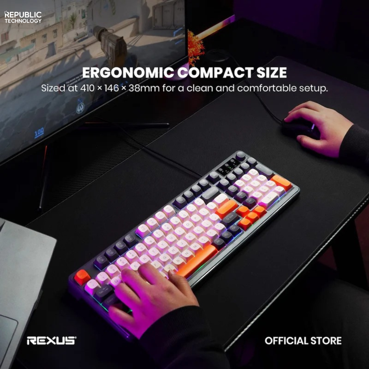 REXUS Keyboard Gaming Battlefire K98M
