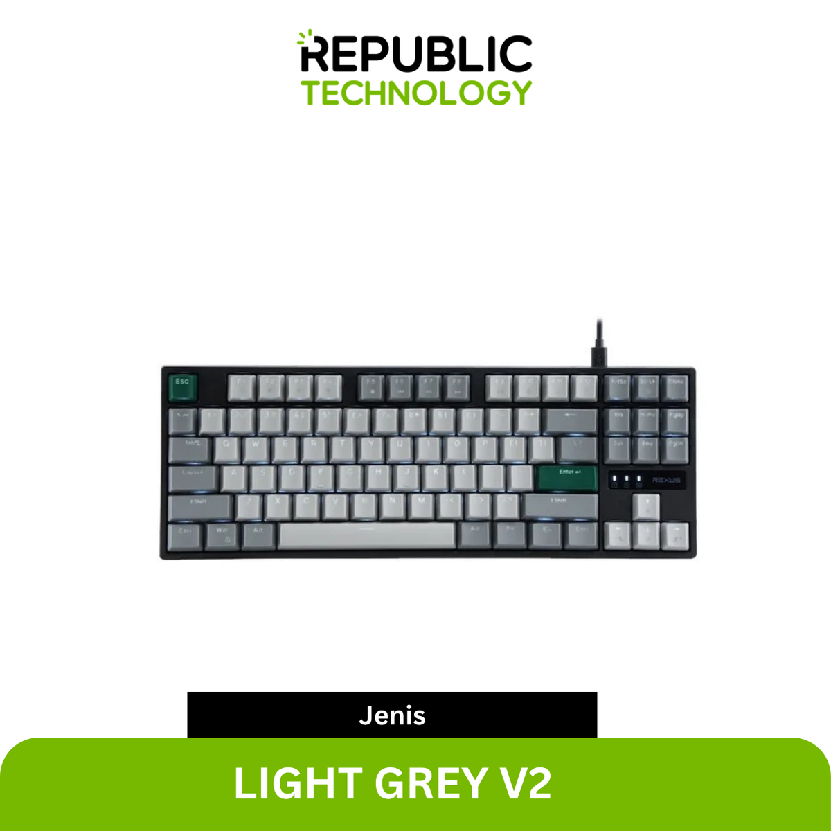 Rexus Keyboard Gaming Heroic KX4 TKL Layout