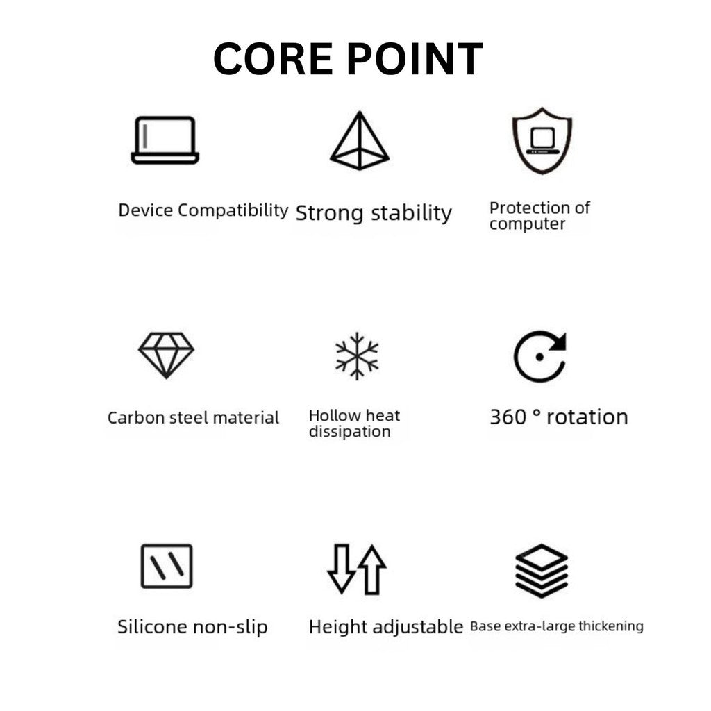 Republic Technology Laptop Stand 360° Rotatable