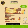Republic Technology Keyboard Keycaps Summer Special Edition 158 Keys with profile MDA