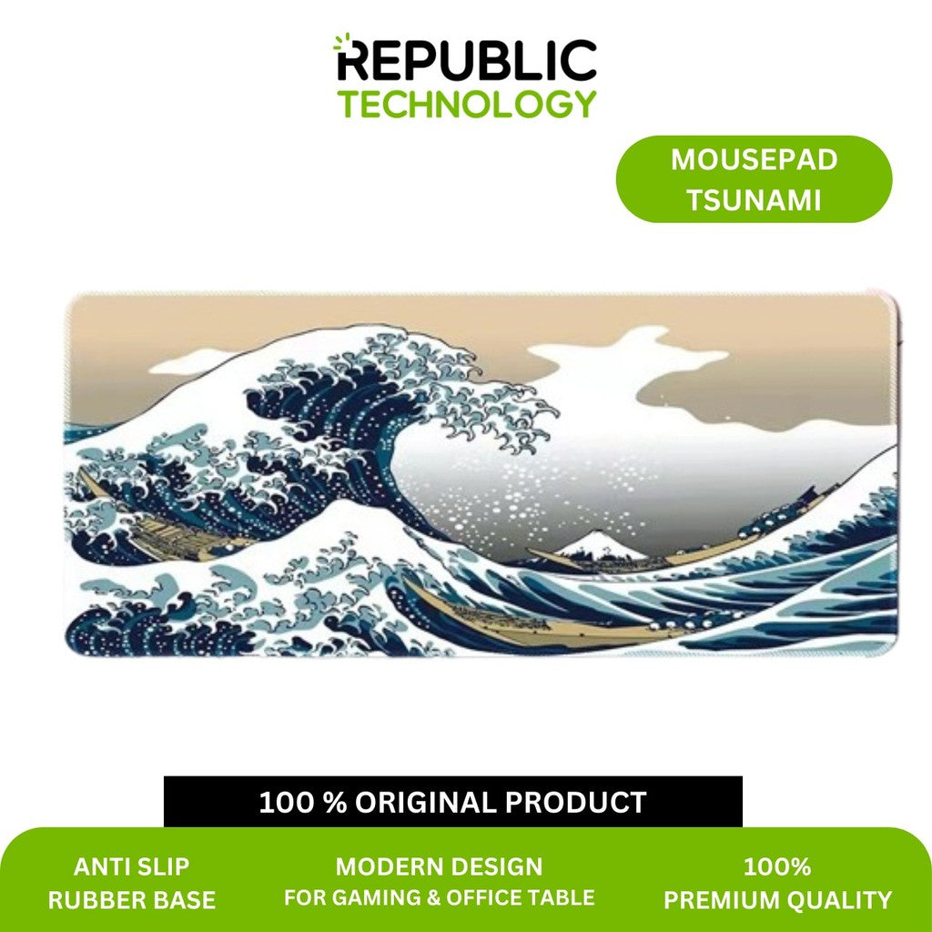 Republic Technology Mousepad Gaming Deskmat Tsunami Speed Edition