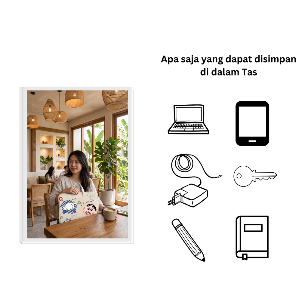 Republic Technology Tas Laptop jinjing Character Shinchan Edition