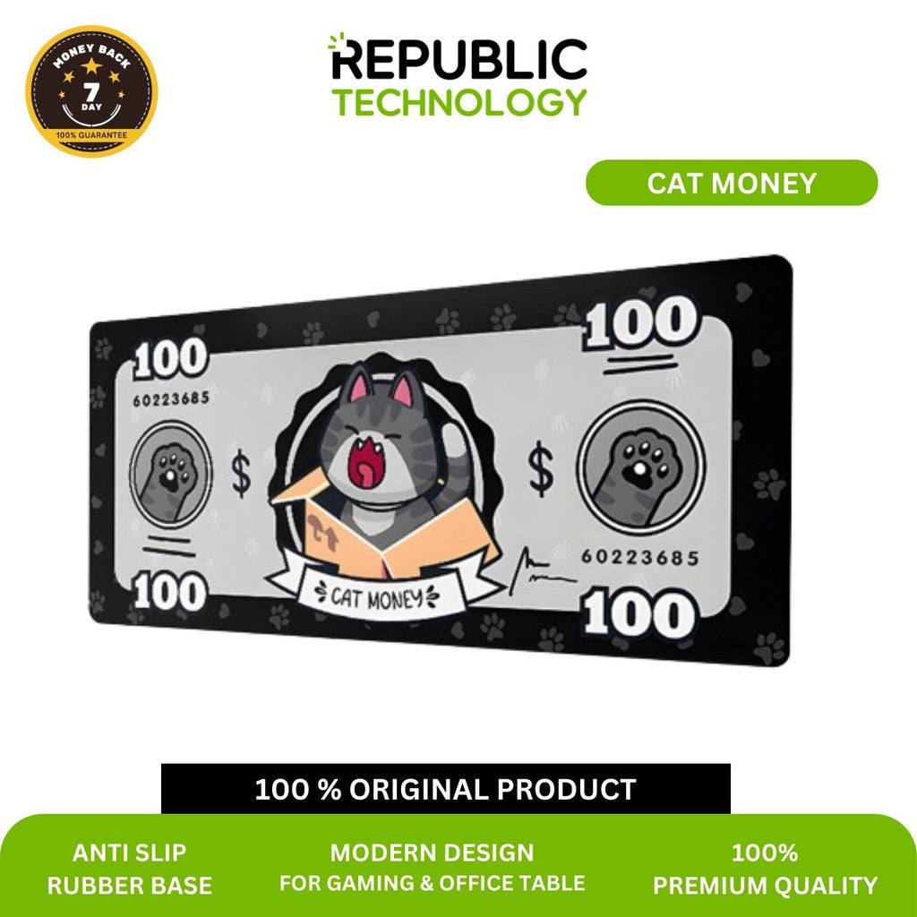 Republic Technology Mousepad / Desk mat Gaming Cat Classic Edition