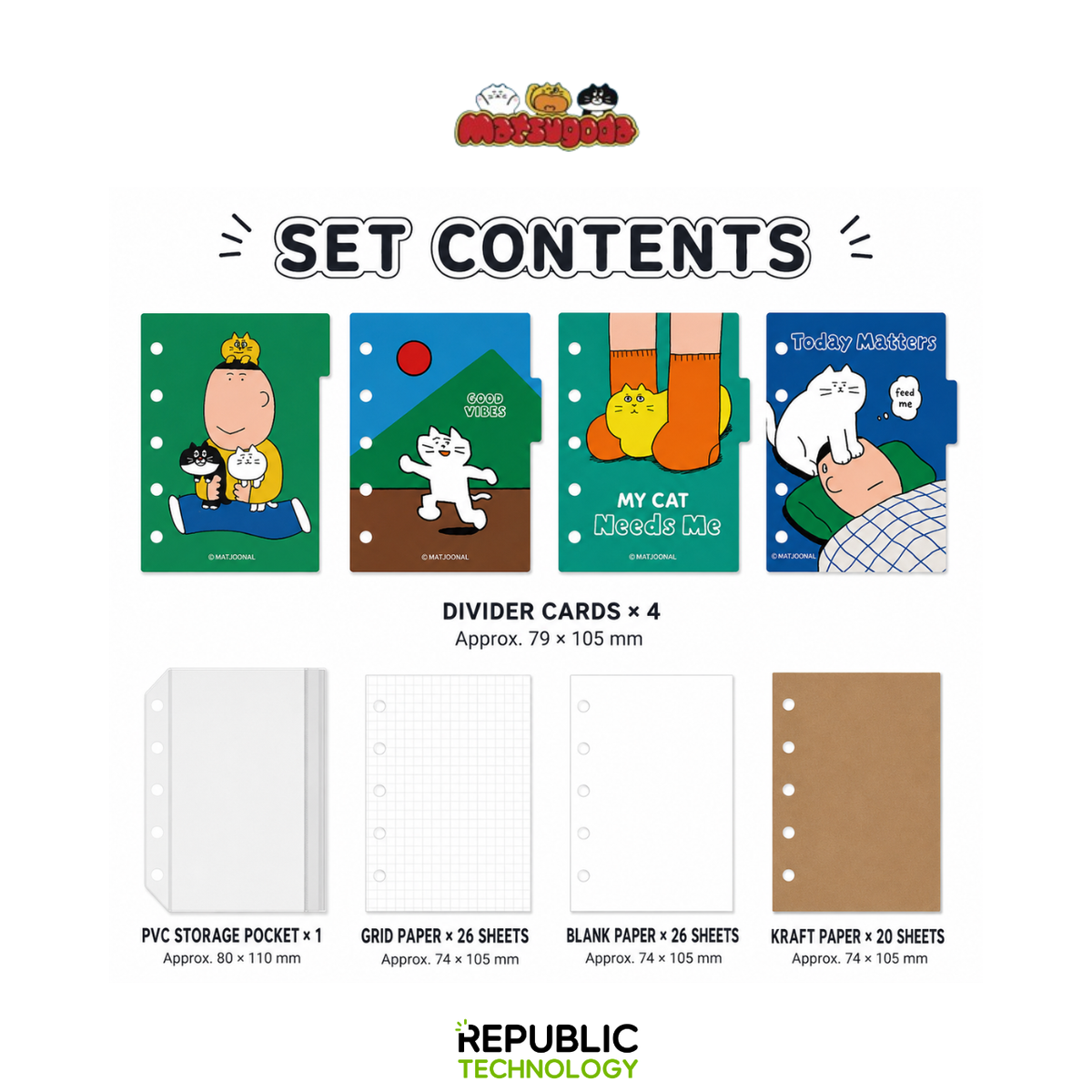 Republic Technology Notebook mini / buku catatan kecil NOTE FOR X MATSUGODA