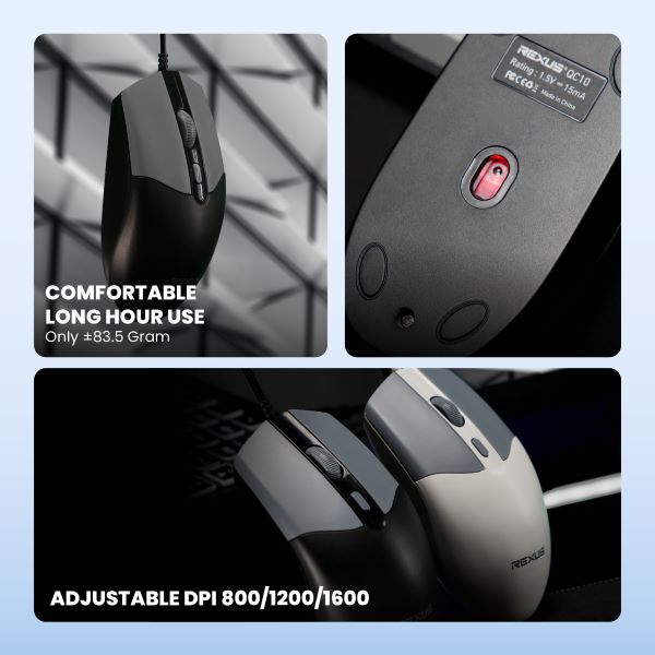 Rexus Mouse Office QC10 Wired Version