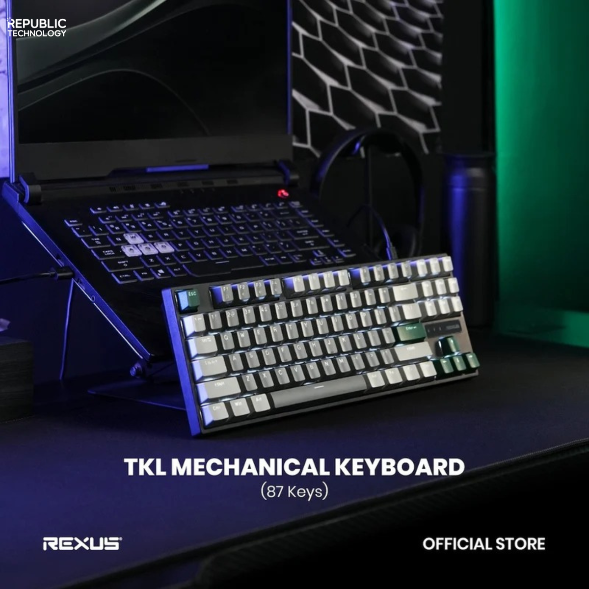 Rexus Keyboard Gaming Heroic KX4 TKL Layout