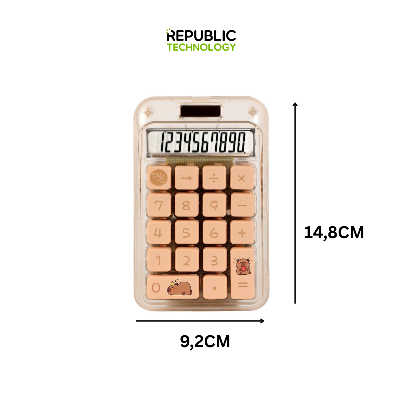 Republic Technology Calculator Runzon Kalkulator Sederhana Capybara Edition