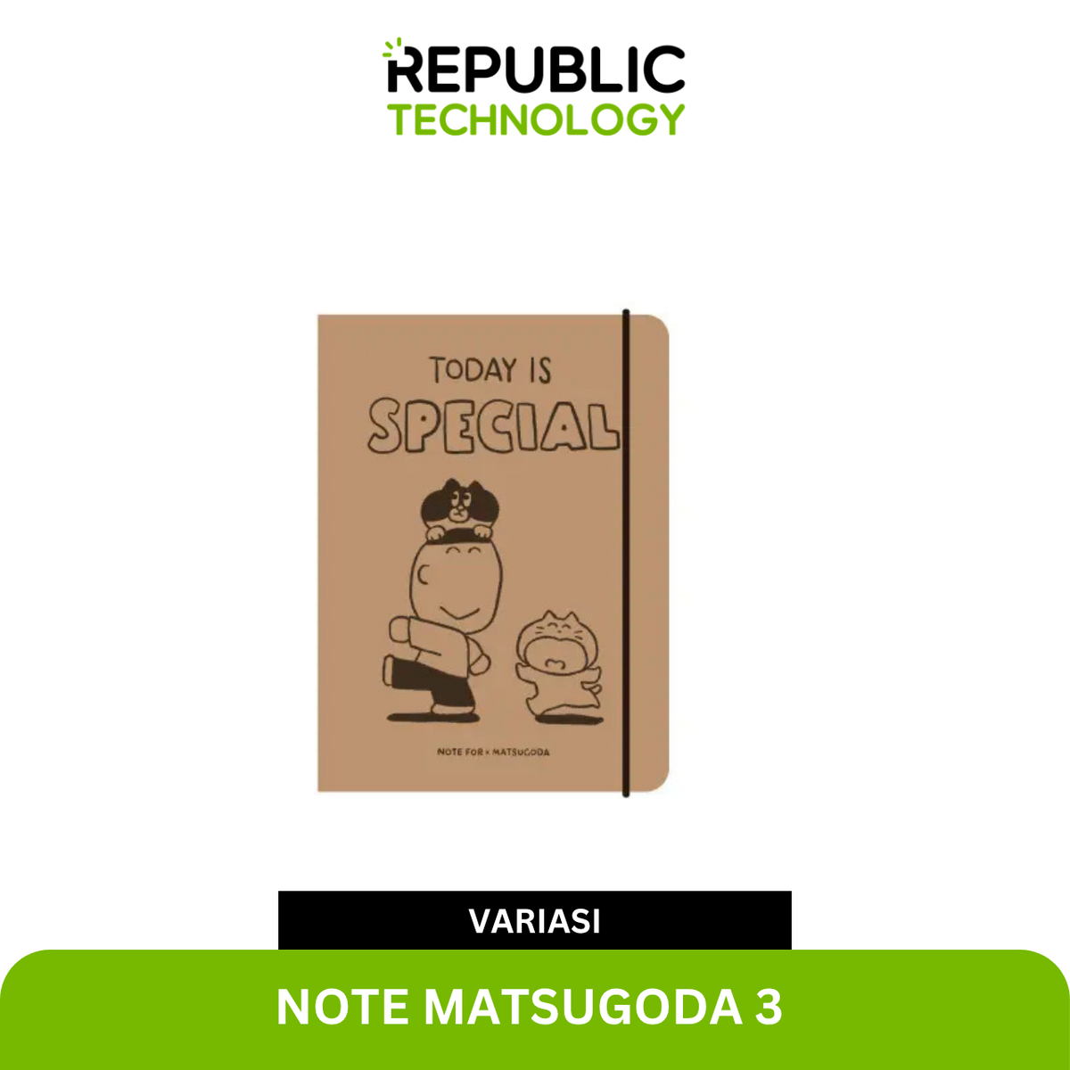 Republic Technology Notebook mini / buku catatan kecil NOTE FOR X MATSUGODA