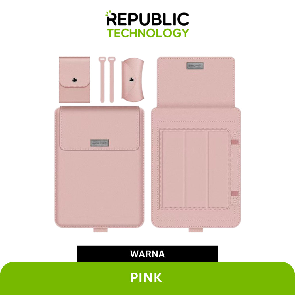Republic Technology Tas Laptop Sleeve Case Macbook dan Universal Multifungsi 13 - 17 Inch