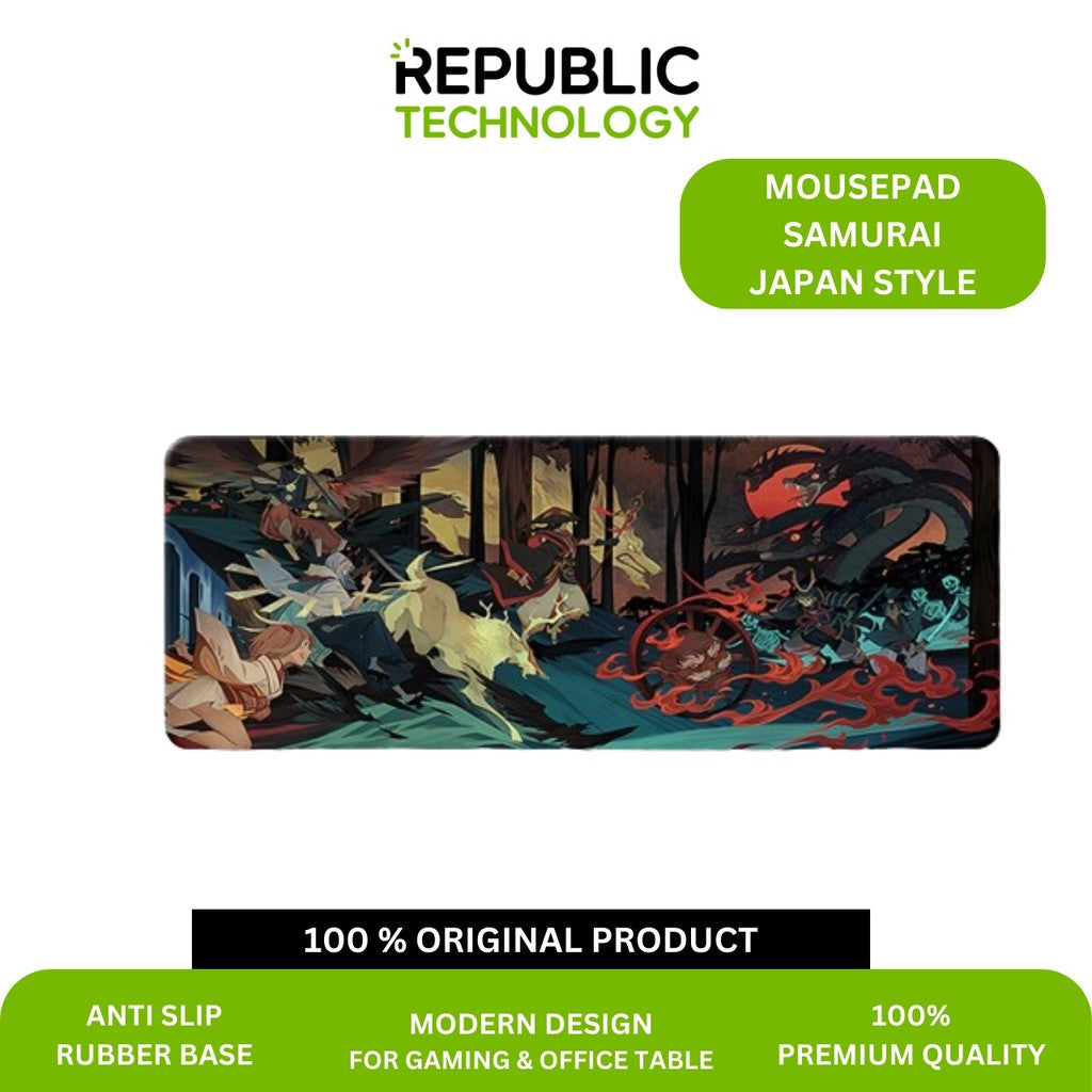 Republic Technology Mousepad Gaming Deskmat Samurai Japan Style Edition