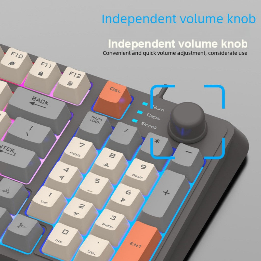 Republic Technology Xunfox K82 Keyboard Gaming RGB with knob volume
