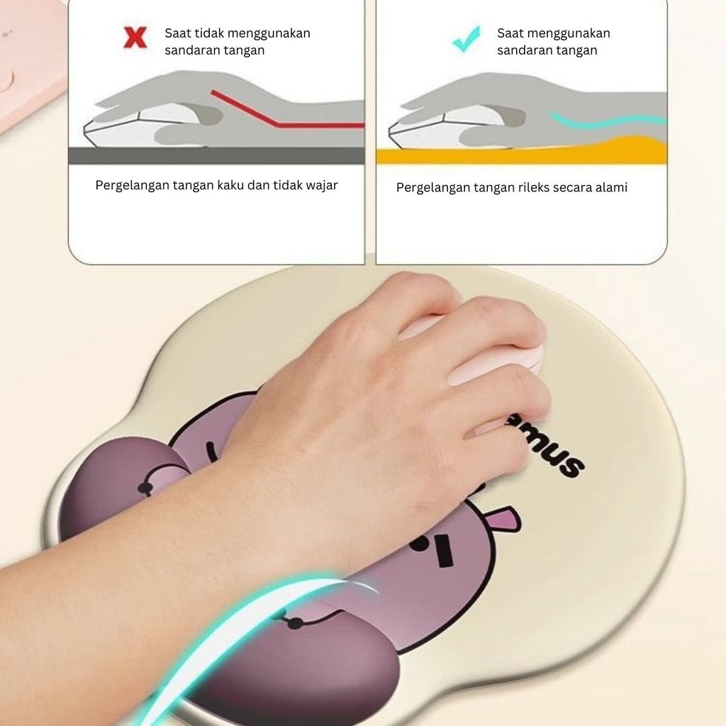 Republic Technology Mousepad office dan Wrist Pad Animal Edition
