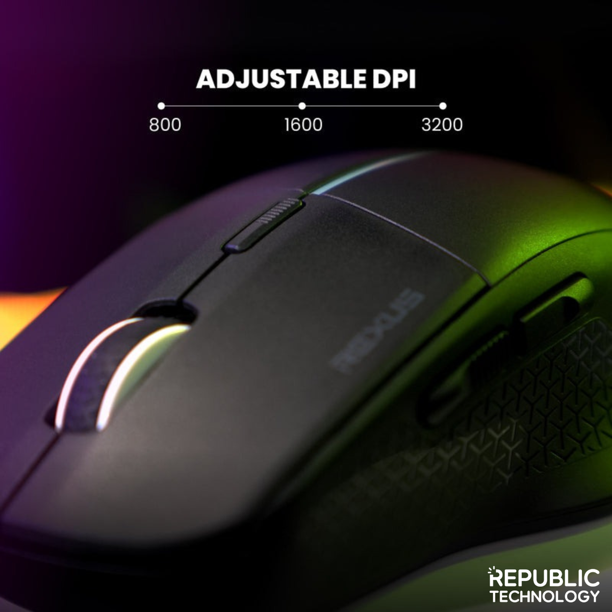 REXUS Mouse Gaming Wireless Bluetooth S5 Aviator V2 With Adjustable DPI