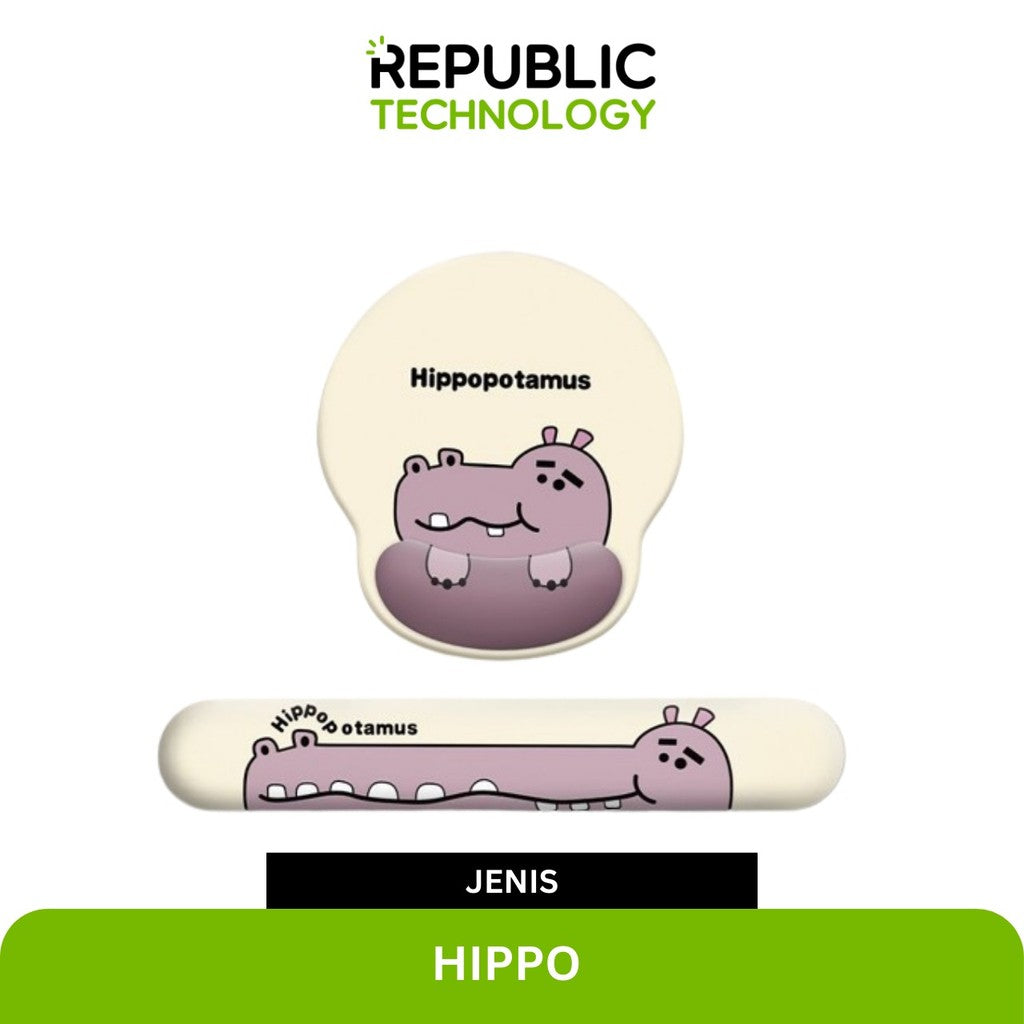 Republic Technology Mousepad office dan Wrist Pad Animal Edition