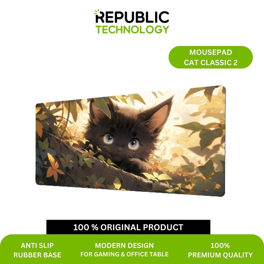 Republic Technology Mousepad / Desk mat Gaming Cat Classic Edition
