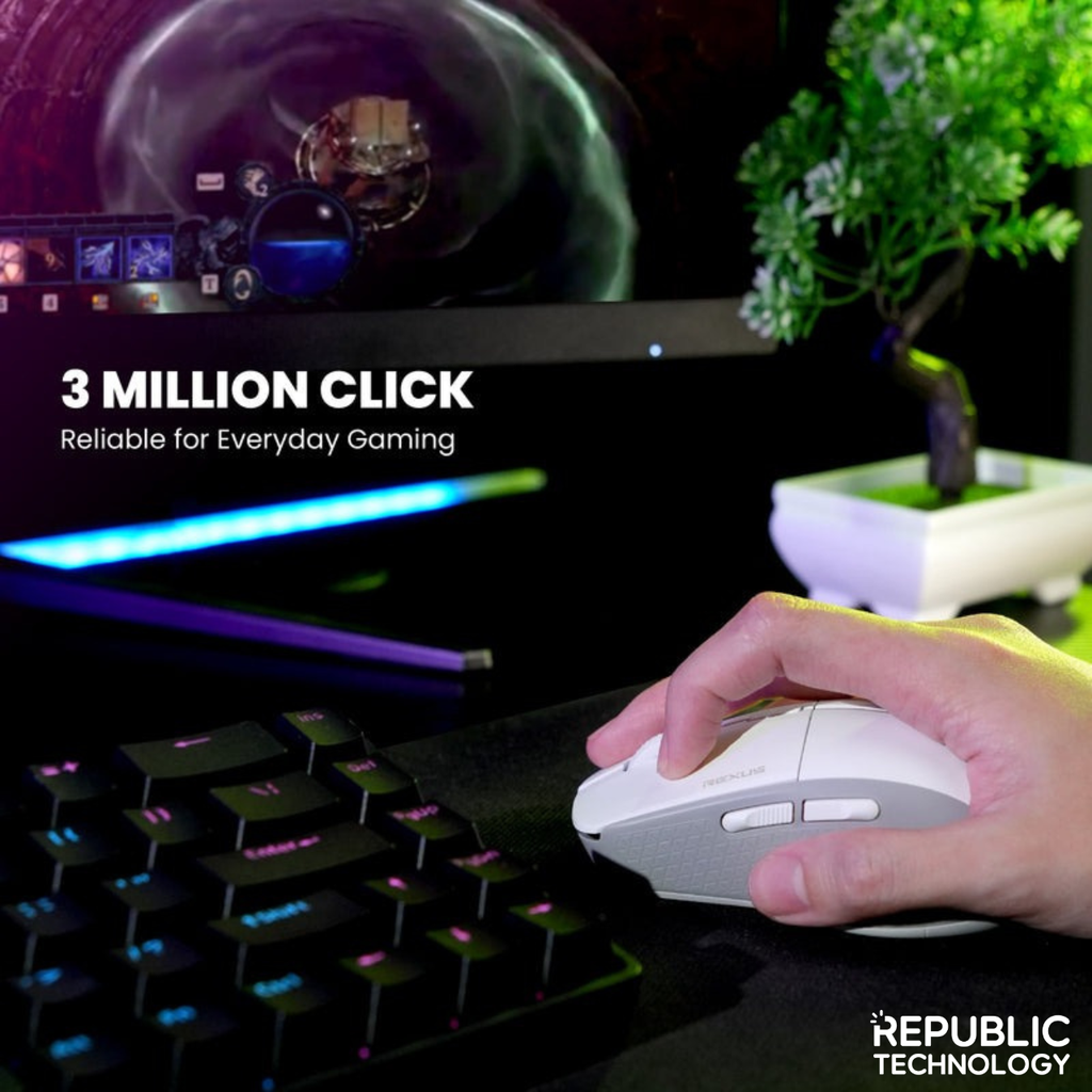 REXUS Mouse Gaming Wireless Bluetooth S5 Aviator V2 With Adjustable DPI