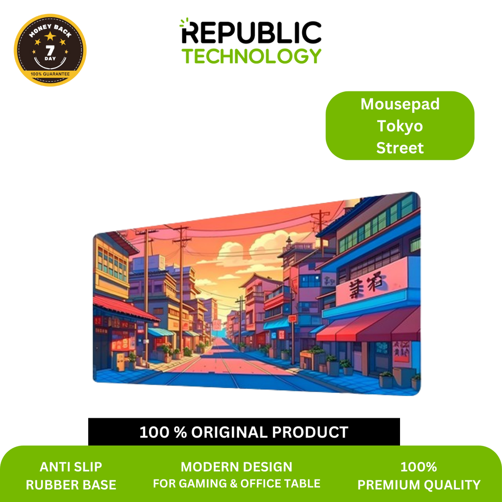 Republic Technology Mousepad / Desk mat Gaming Tokyo Street Japan Style