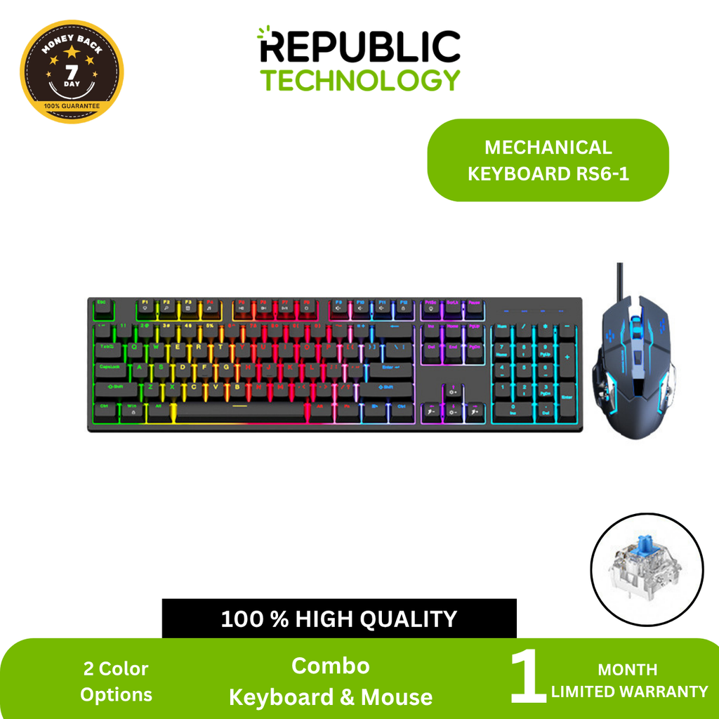 Republic Technology Weiyu Keyboard Gaming Mechanical RS6