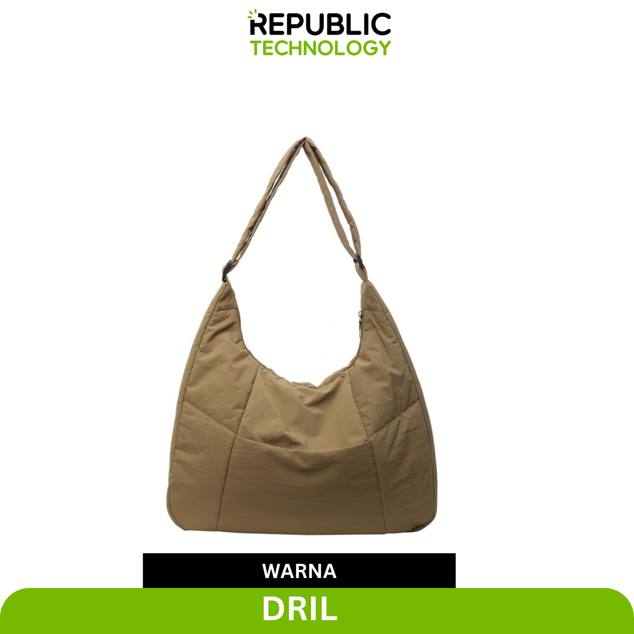 Republic Technology Shoulder Bag Wanita / Tas Bahu Minimalis / Tas Laptop Wanita RTF01