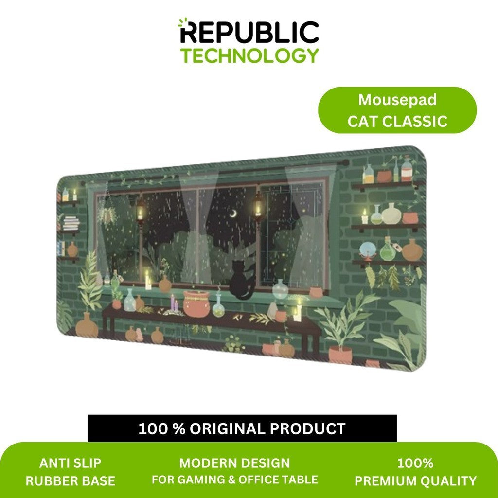 Republic Technology Mousepad / Desk mat Gaming Cat Classic Edition