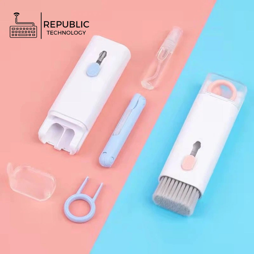 Republic Technology Pembersih Keyboard 7 in 1 Multifunction and Cleaning kit for Earbud HP