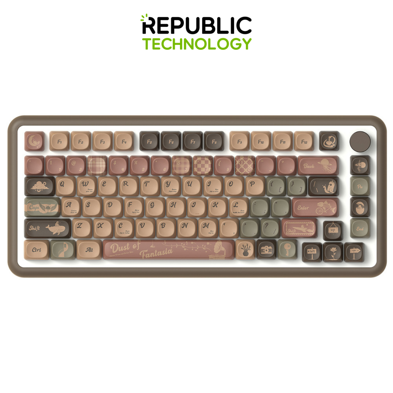 Republic Technology Keyboard Keycaps Fantasy Retro Edition