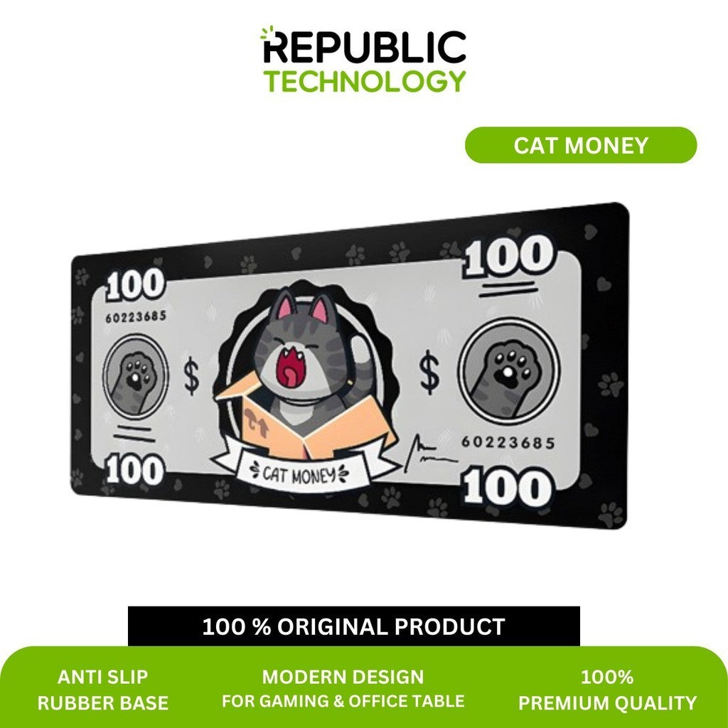 Republic Technology Mousepad / Desk mat Gaming Cat Classic Edition