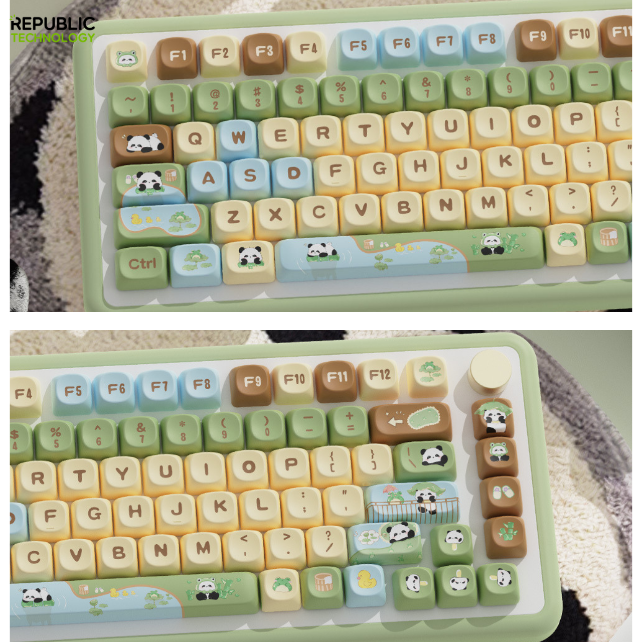 Republic Technology Keyboard Keycaps Panda 2 Edition for Mechanical Keyboard