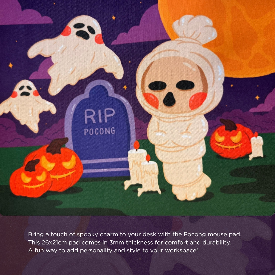 Republic Technology Mousepad office Mini Pocong Halloween Edition