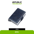 Republic Technology Dompet Pria kulit Wallet smart card Holder anti RFID