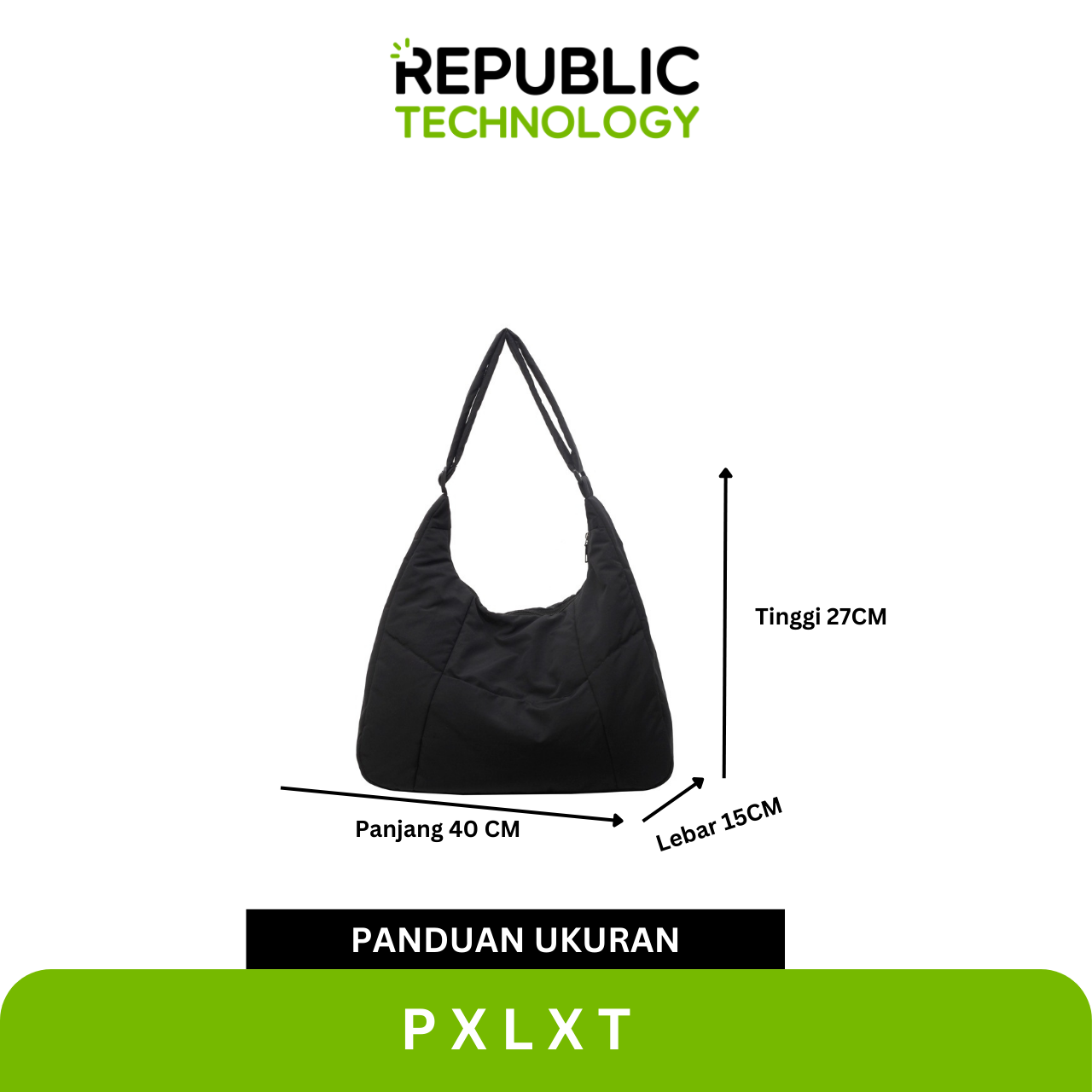 Republic Technology Shoulder Bag Wanita / Tas Bahu Minimalis / Tas Laptop Wanita RTF01