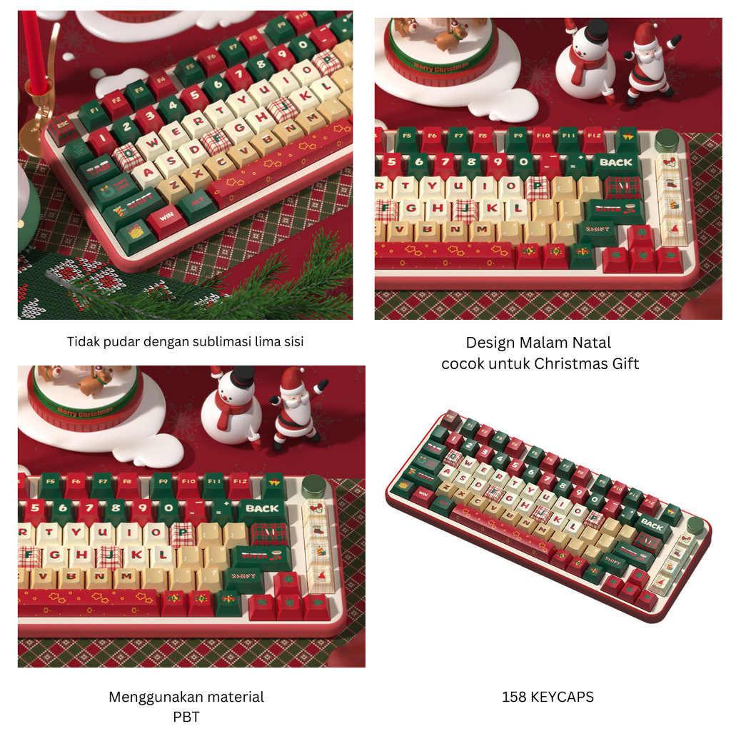 Republic Technology Keyboard Keycaps Merry Christmas Edition and Christmas Gift Edition