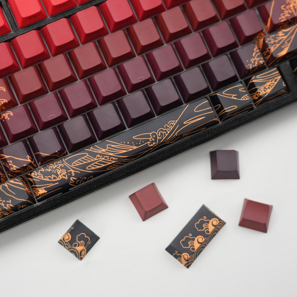 Republic Technology Keyboard Keycaps XVX Ukiyo Kanagawa Edition with profile Cherry for Mechanical Keyboard