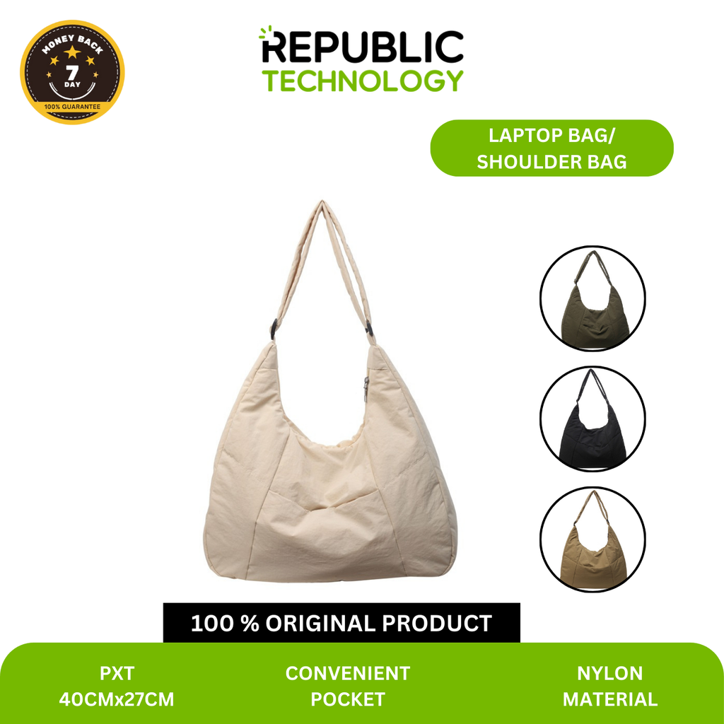 Republic Technology Shoulder Bag Wanita / Tas Bahu Minimalis / Tas Laptop Wanita RTF01