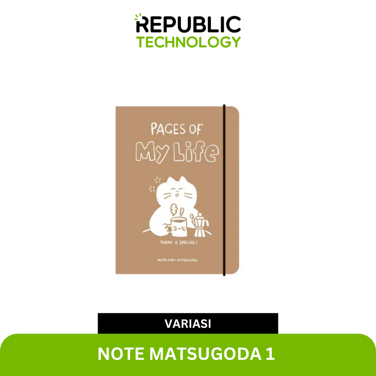 Republic Technology Notebook mini / buku catatan kecil NOTE FOR X MATSUGODA