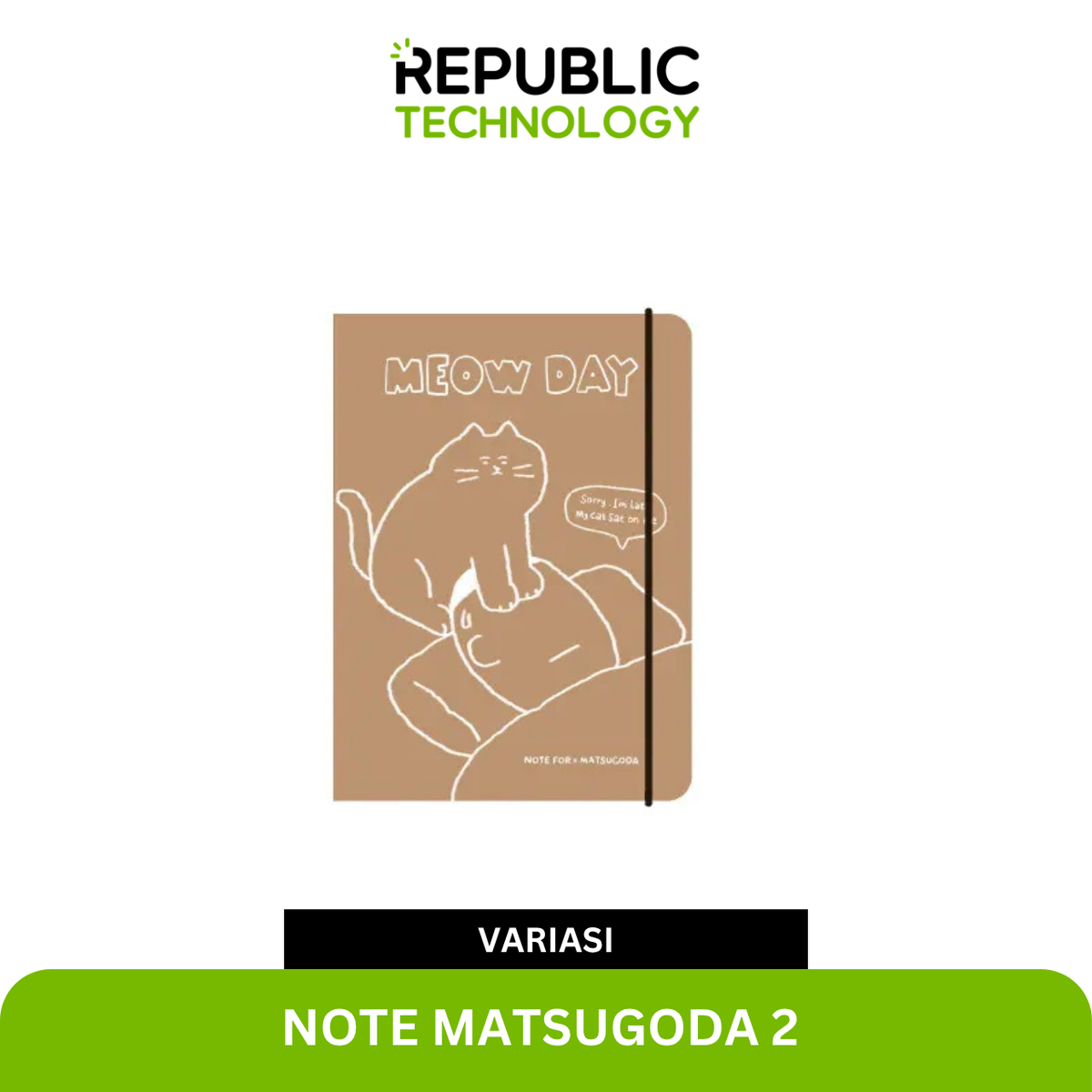 Republic Technology Notebook mini / buku catatan kecil NOTE FOR X MATSUGODA
