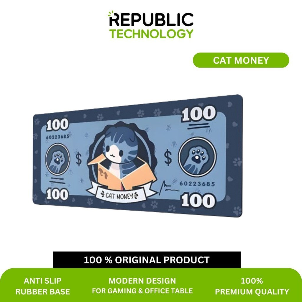 Republic Technology Mousepad / Desk mat Gaming Cat Classic Edition