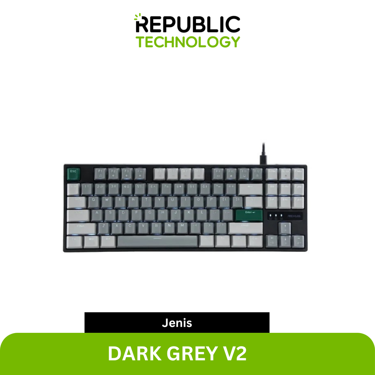 Rexus Keyboard Gaming Heroic KX4 TKL Layout