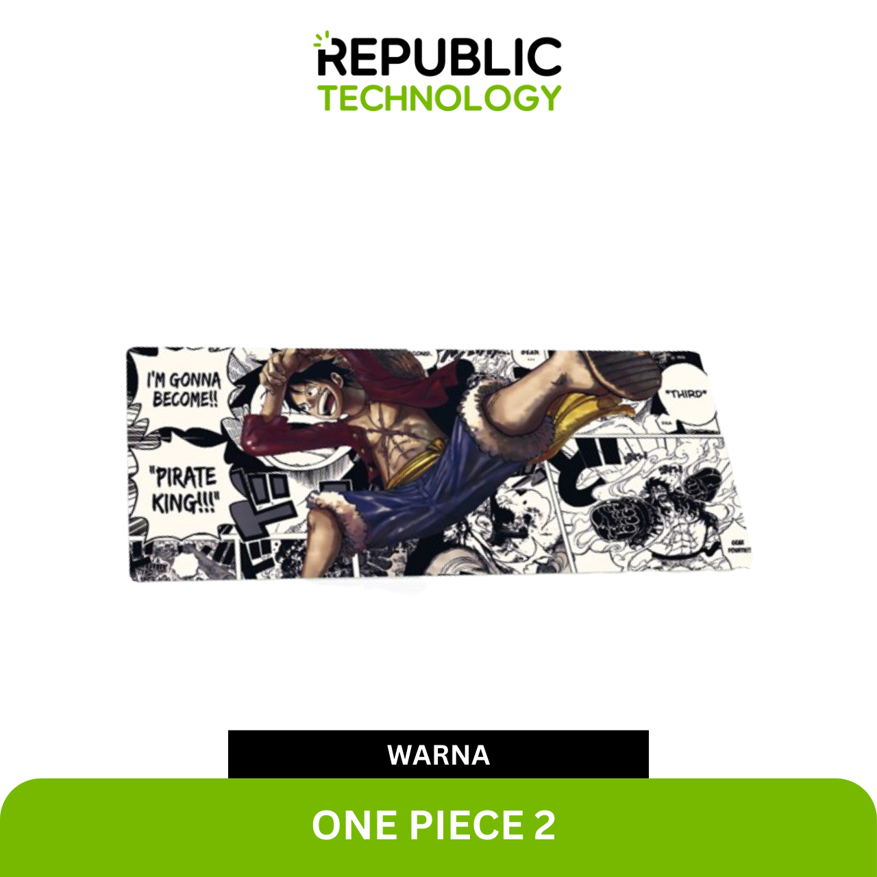 Republic Technology Mousepad Gaming One Piece Edition