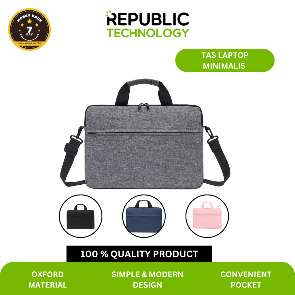 Republic Technology Tas Laptop jinjing Minimalis design