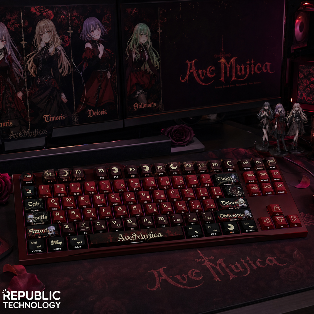 Republic Technology Keyboard Keycaps Ave Mujica Edition for Mechanical Keyboard