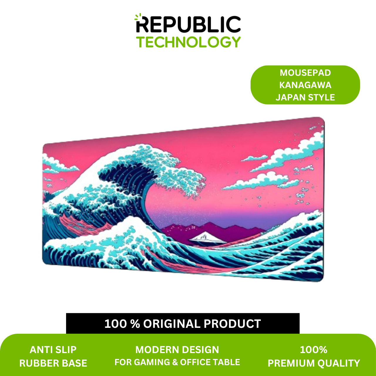 Republic Technology Mousepad / Deskmat Kanagawa Japan Style