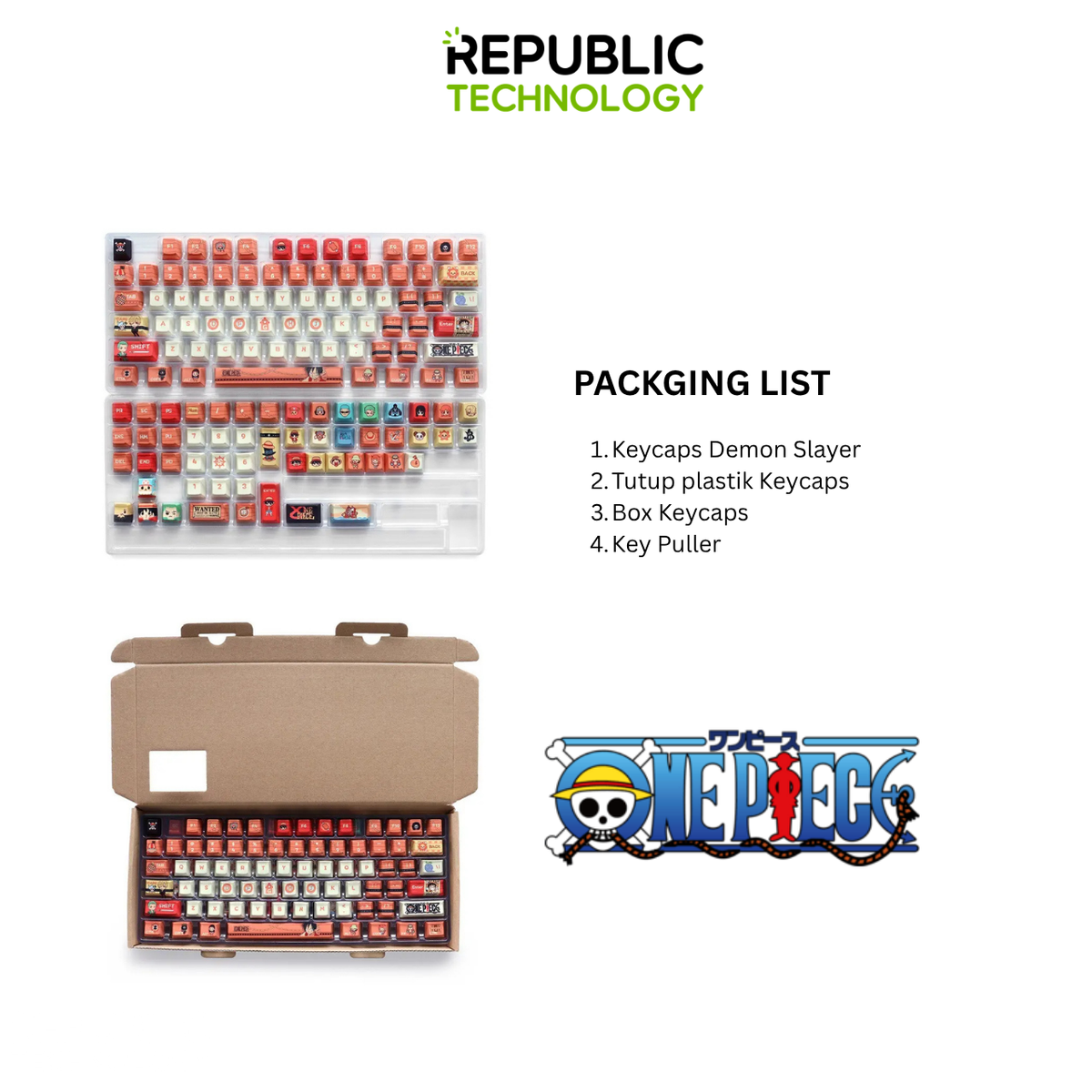 Republic Technology Keyboard Keycaps One Piece 2 Edition