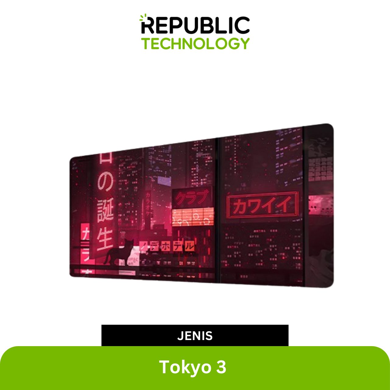 Republic Technology Mousepad / Desk mat Gaming Tokyo Street Japan Style