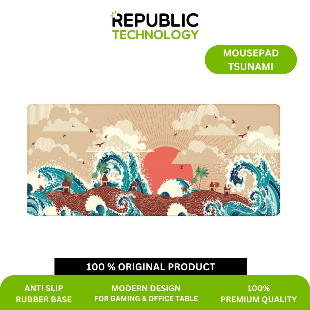 Republic Technology Mousepad Gaming Deskmat Tsunami Speed Edition