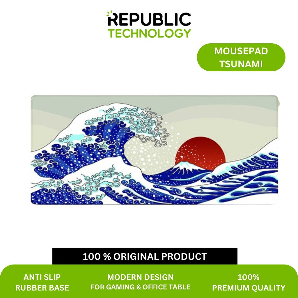Republic Technology Mousepad Gaming Deskmat Tsunami Speed Edition