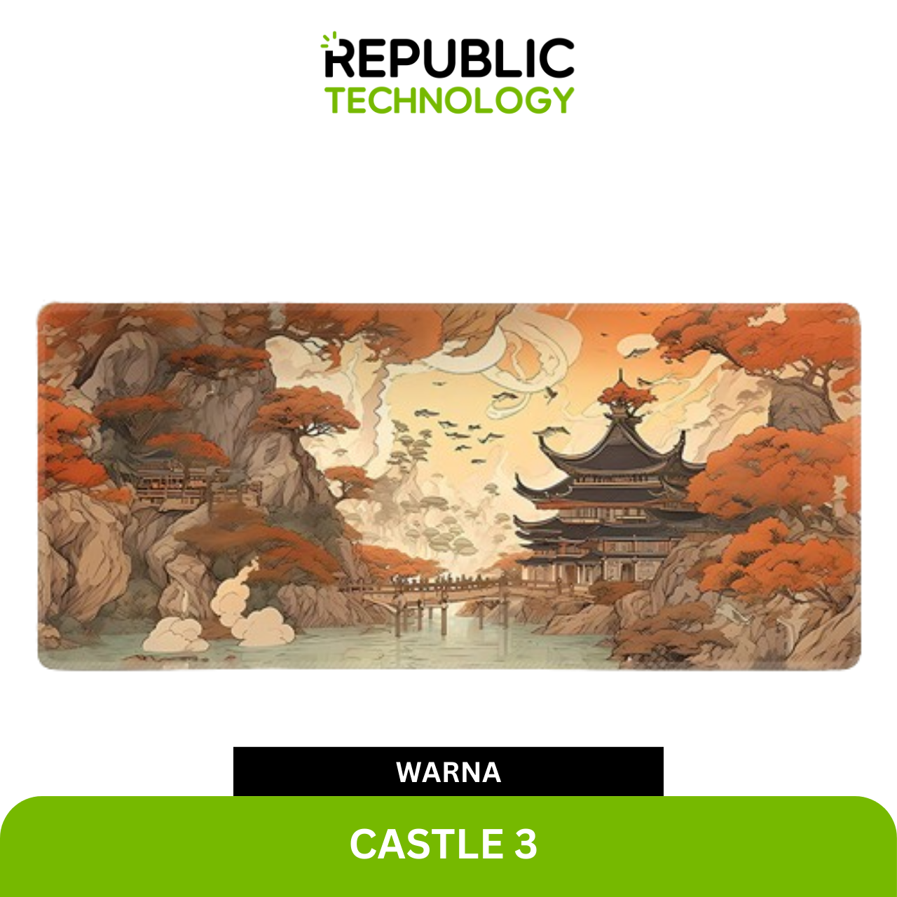 Republic Technology Mousepad / Desk mat Gaming Castle Edition